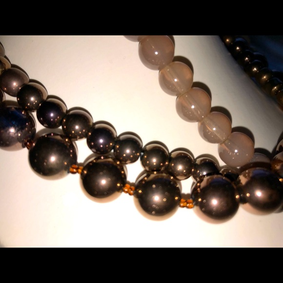 Triple Strand “Pearlisque” Necklace - Picture 2 of 10